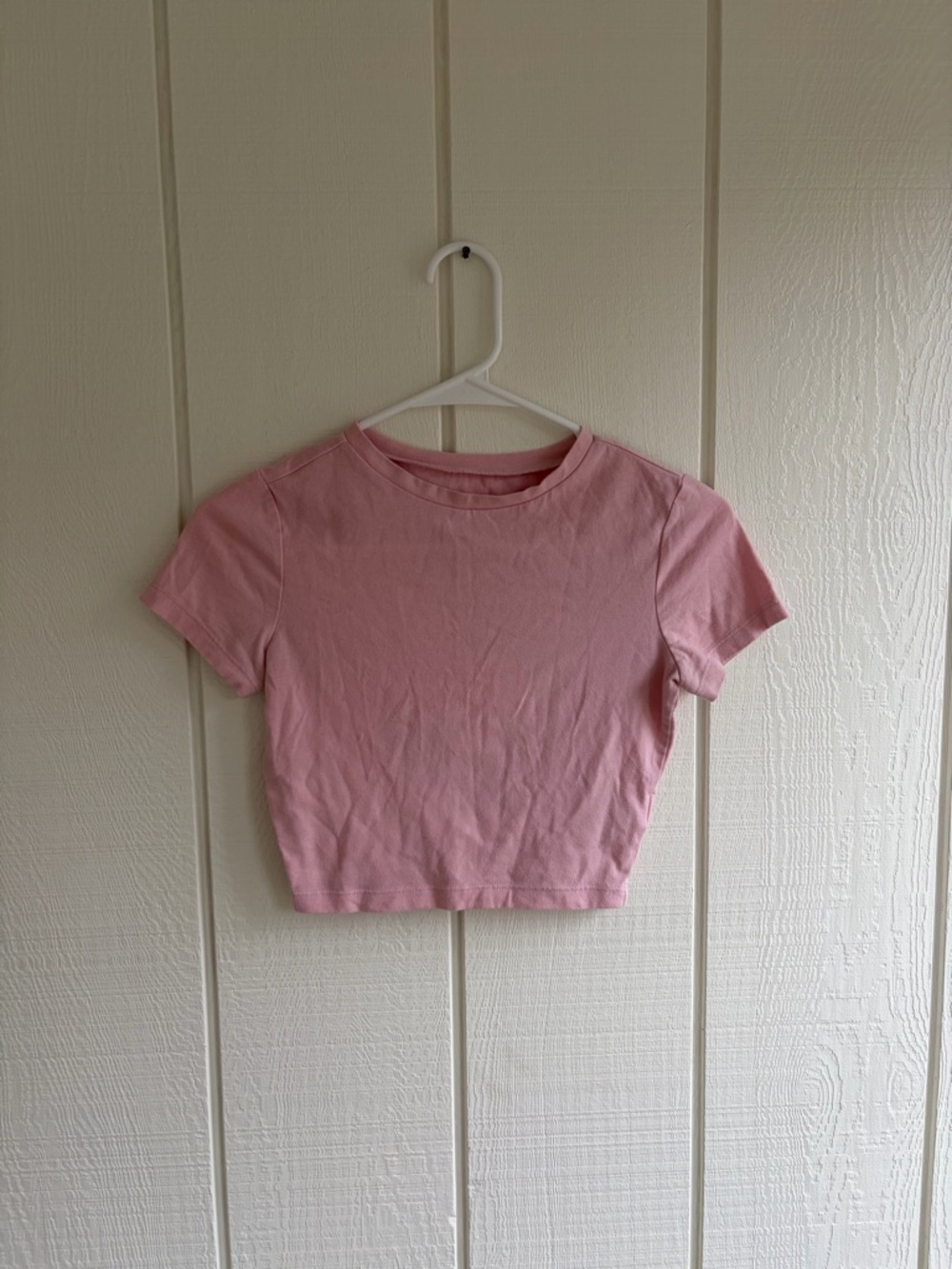 wild fable Soft Pink Short Sleeve Cropped Tee